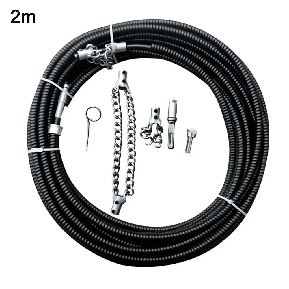 Flexible Sewer Descaling Chain Tool for Easy Dredging Peaceful Pleasures Health and Wellness B