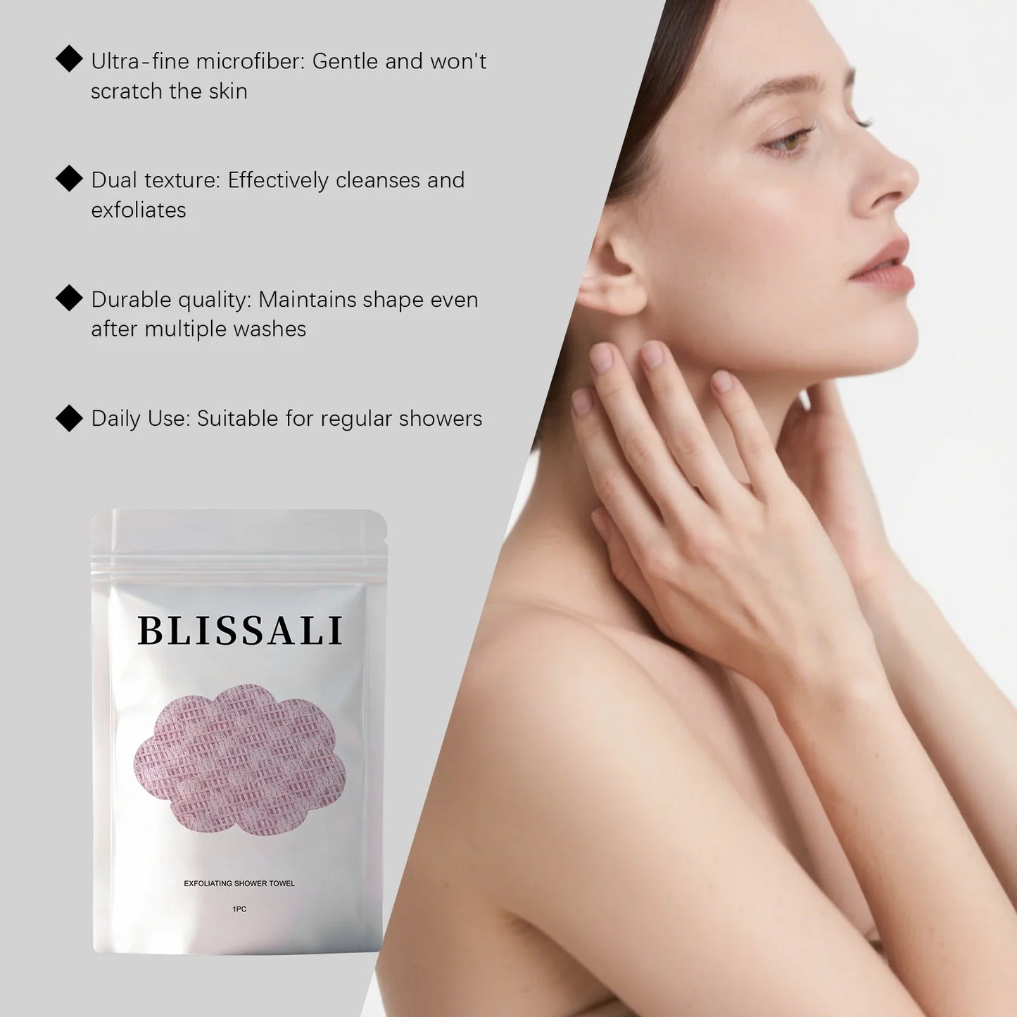 Exfoliating Towel – Gentle, Soft & Skin-Friendly Scrub Cloth