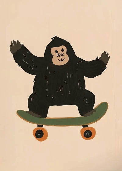 Funny Animal Canvas Wall Art Prints | Kids Nursery Room Decor