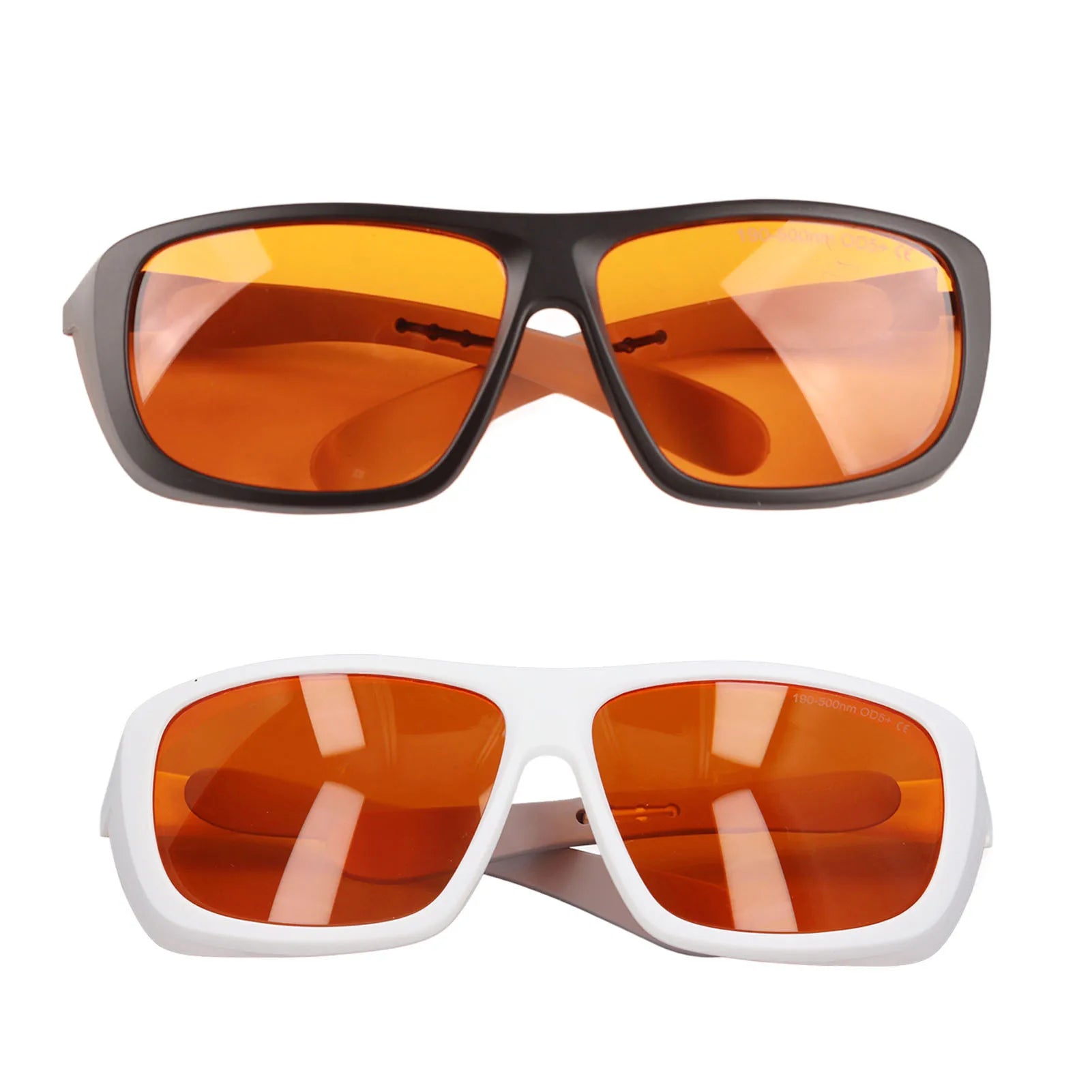 Laser Safety Goggles PC Plastic Easy To Clean Glasses High Attenuation Rate 180‑500nm Wavelength for Industrial Use Peaceful Pleasures Health and Wellness