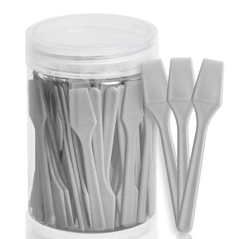 Disposable Mini Spatulas 100 Pcs | Makeup Applicator Sticks