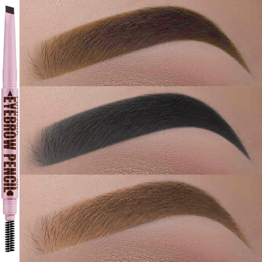 FUNPARK 2-in-1 Waterproof Eyebrow Pencil & Brush – 5 Colors