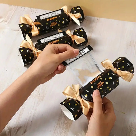 Black Gold Candy Pull Money Box – Fun Birthday Party Gift Party Gift Box Oasis Select