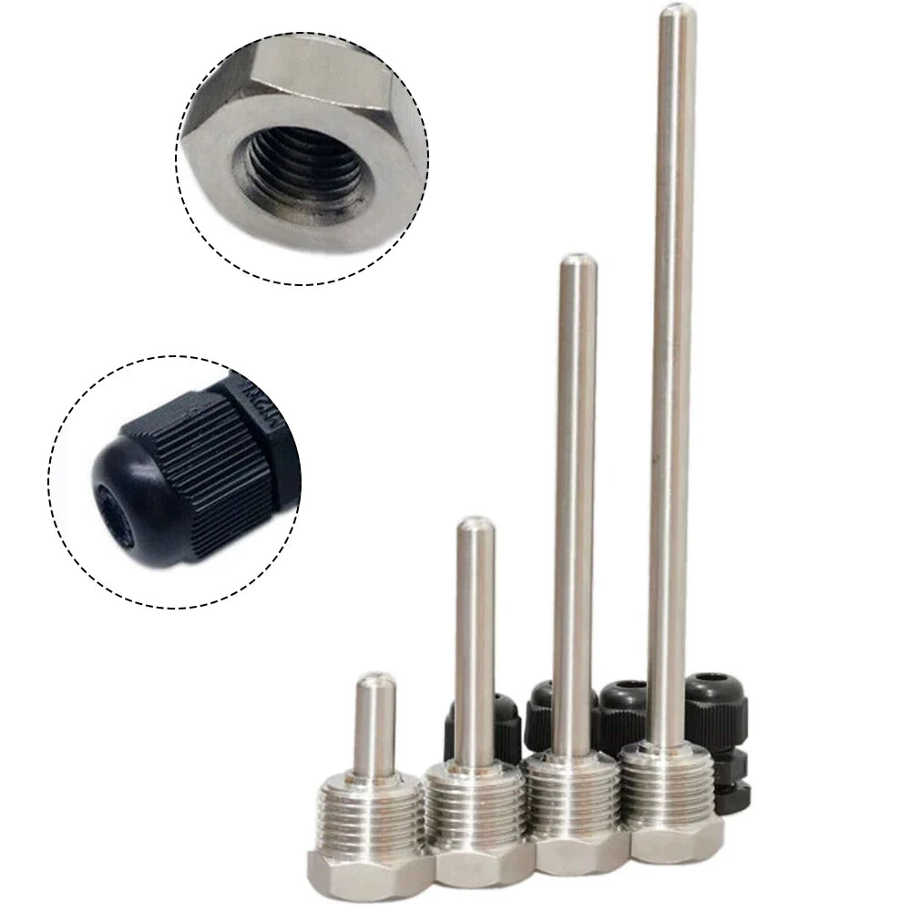 Temperature Sensor Housing 1 2 Teeth Blind Tube Stainless Steel Probe