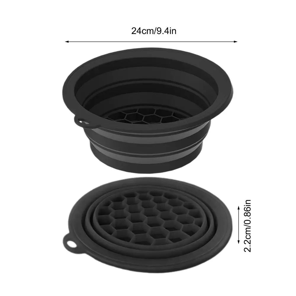 Ice Face Bath Bowl – Foldable Silicone Facial Cold Compress Basin