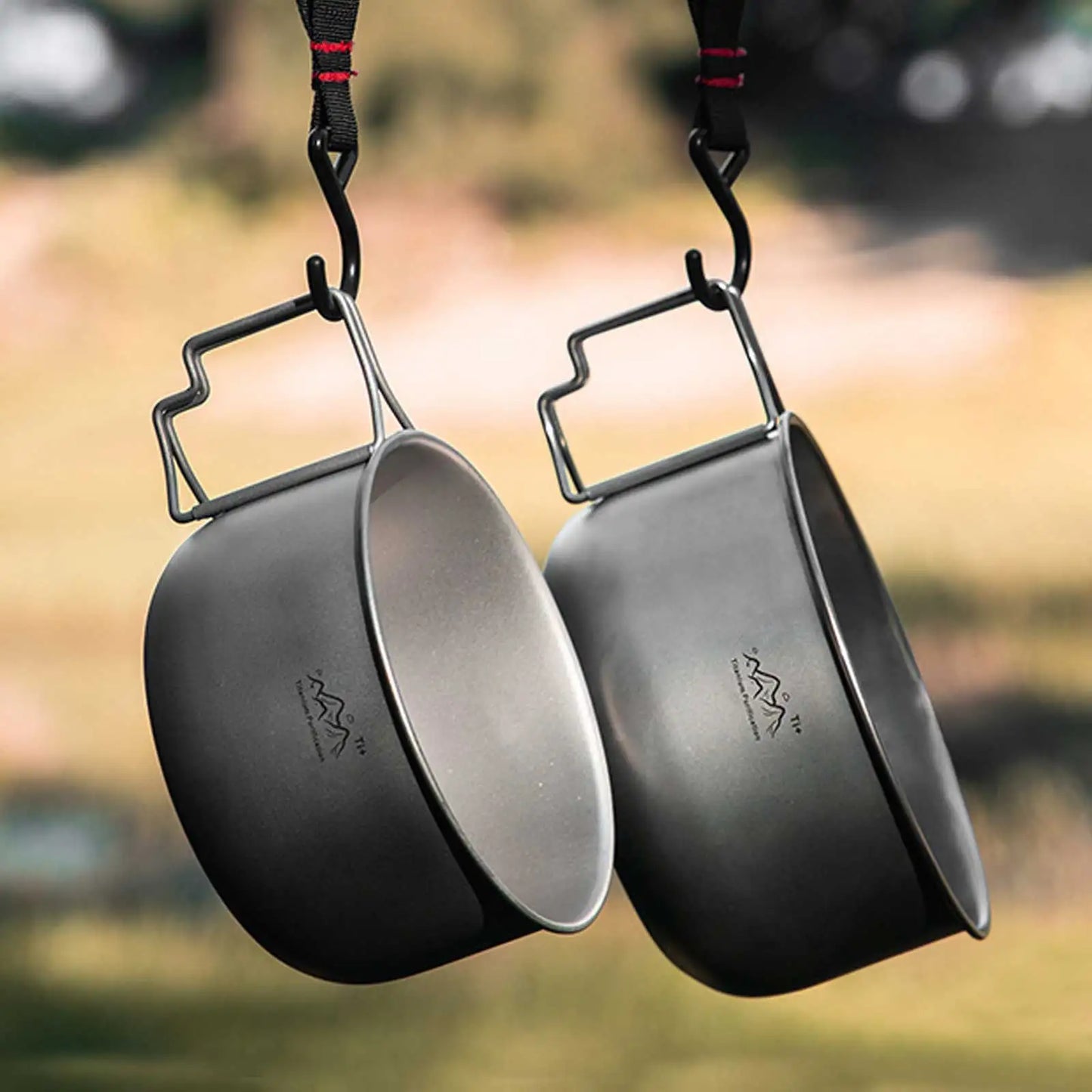 Titanium Foldable Camping Pot – Lightweight Collapsible Cookware