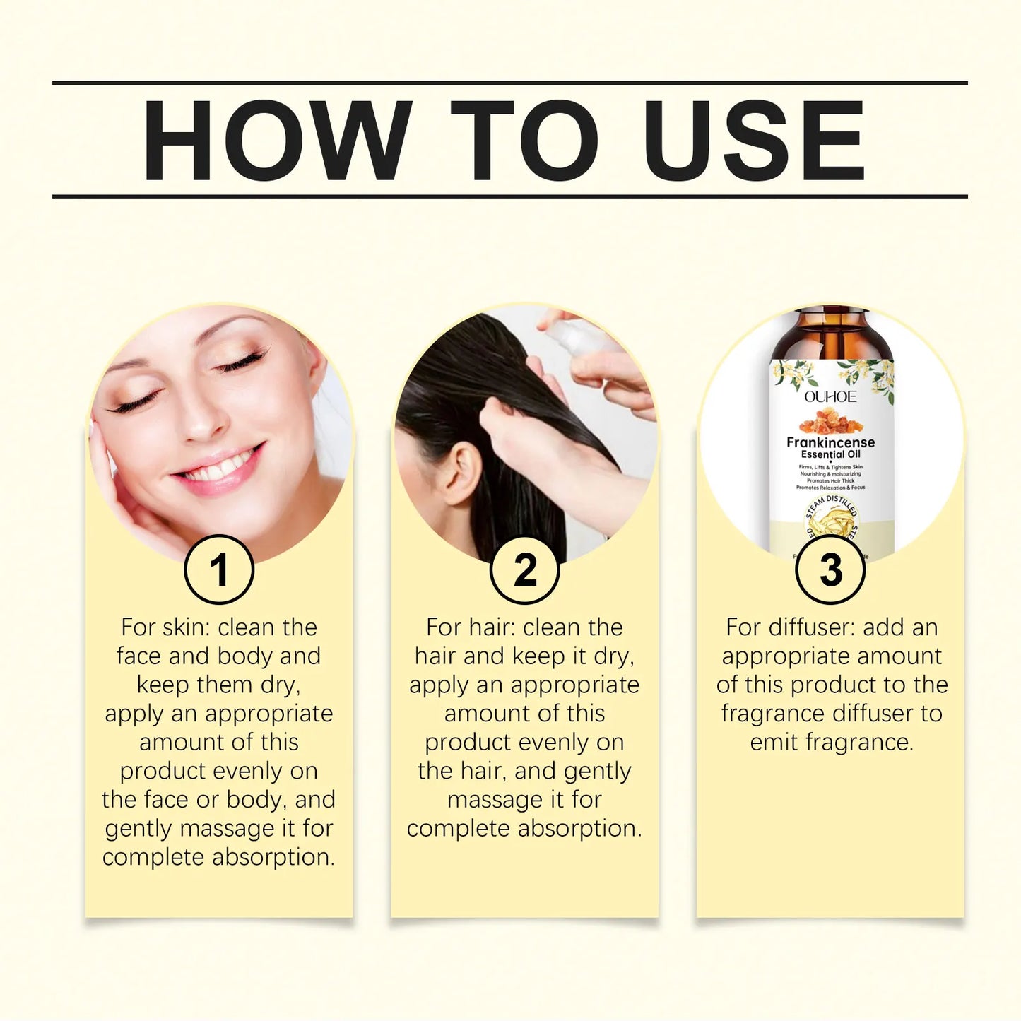 Frankincense Essential Oil for Hair, Skin & Body – 60ml