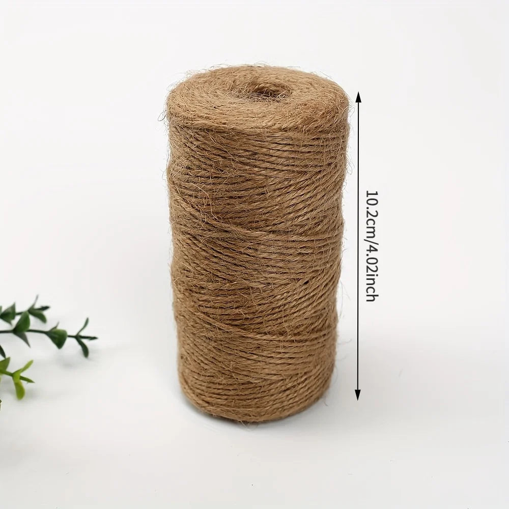 Natural Jute Twine Brown Hemp String for Crafts, Garden & Gifts