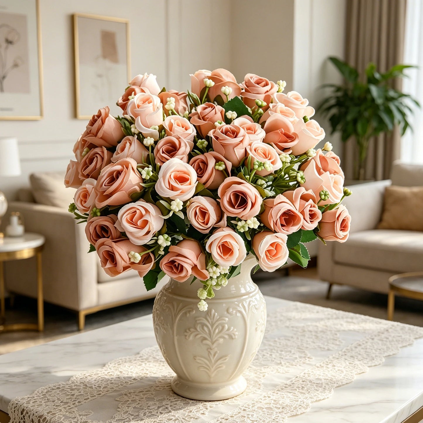 Silk Artificial Flower Bouquet | Wedding, Home & Garden Decor