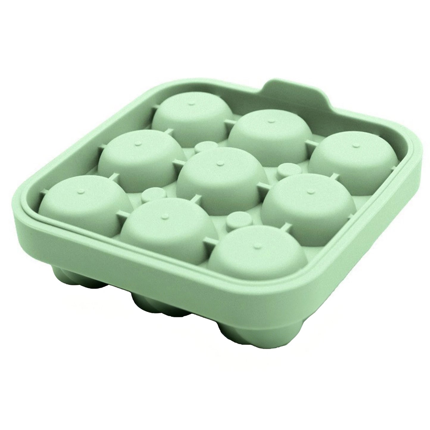 Ice Cubes Mold,Reusable Rose Design Ice Tray, 9-Pane Ice Cube Mold, Whiskey Cold Drink Ice Tray, Easy Release Ice Tray Mold Peaceful Pleasures Health and Wellness AI Green As Shown