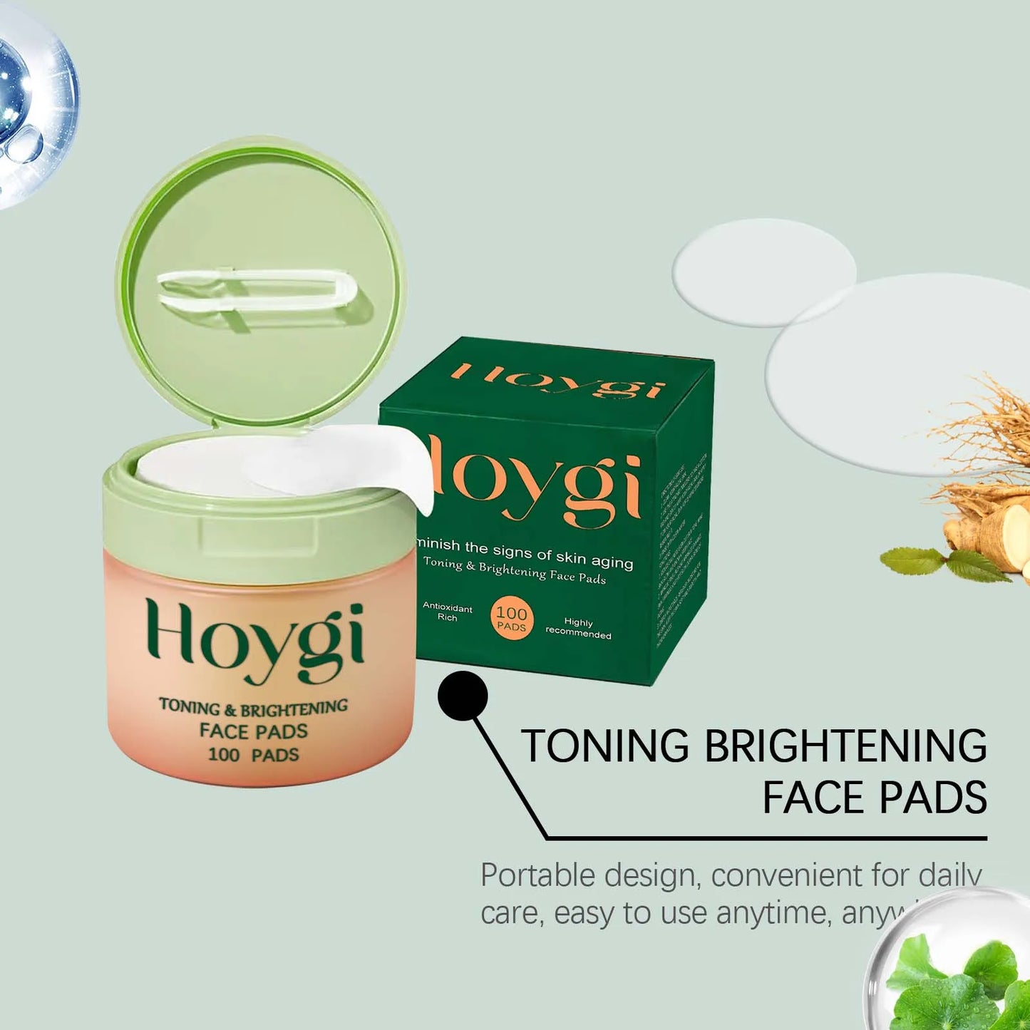 Centella Asiatica Pads for Moisturizing Repair Damaged Skin Anti Acne Improve Fine Lines Even Skin Tone Smooth Face Care Product Peaceful Pleasures Health and Wellness
