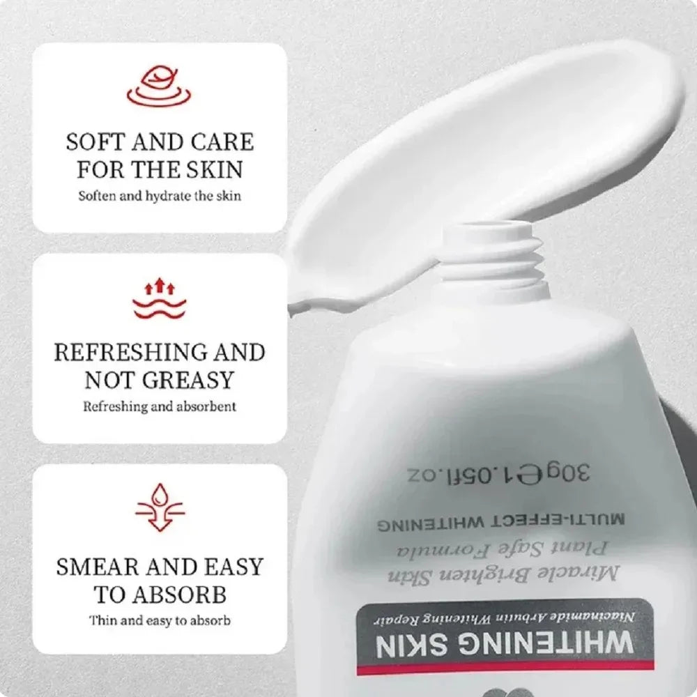 Whitening Moisturizing Hand Cream Niacinamide Arbutin Wrinkle Removal Repair Cracks Fade Fine Lines Brightening Skin Hand Care Peaceful Pleasures Health and Wellness