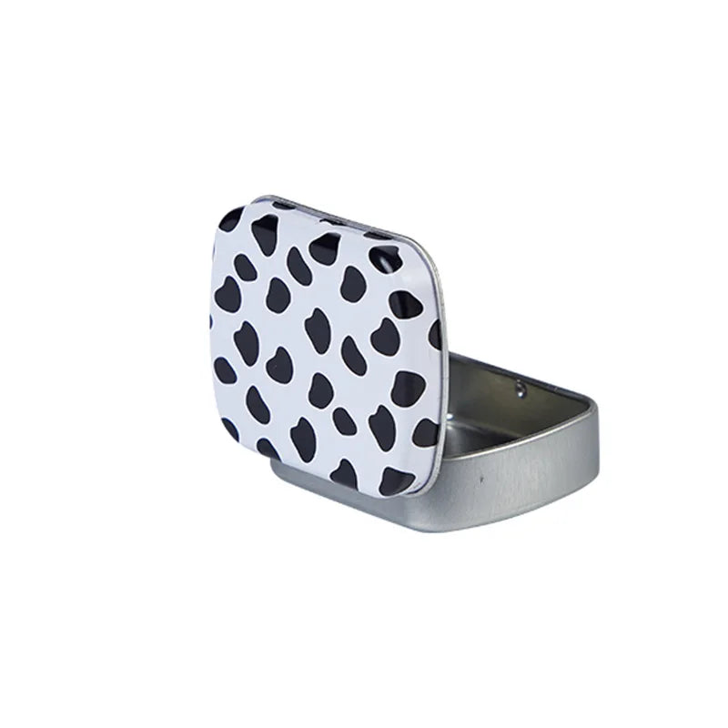 Mini Hinged Metal Tin Box – Flip Lid Storage Case 60x45mm