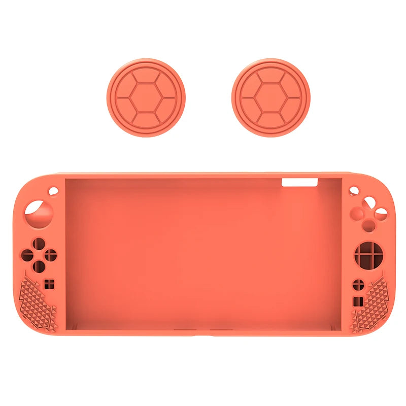 Silicone Soft Case For Switch 2 Protective Skin Sleeve Shockproof Protection Cover Shell For Switch 2 Handheld Game Console Peaceful Pleasures Health and Wellness Orange