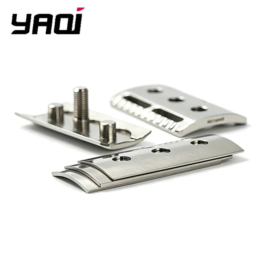 2026 YAQI Trifecta Adjustable Safety Razor Head 316 Stainless Steel Polished Different Blade Gaps for Smooth Shaving Experience Peaceful Pleasures Health and Wellness