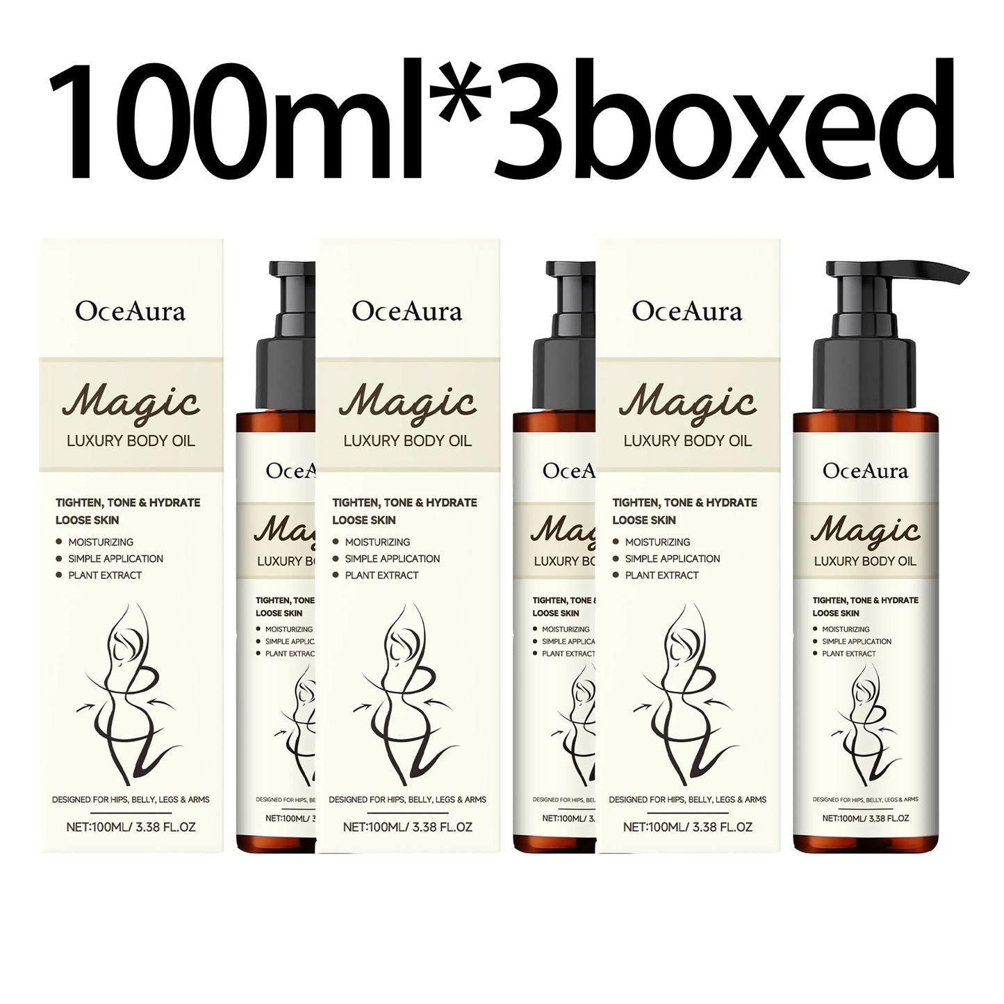 OceAura Bouncy Body Oil – Anti-Cellulite Firming & Hydrating