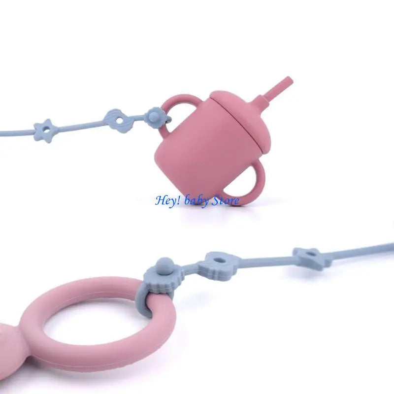 Silicone Pacifier Clip Teether Strap for Baby 0–12 Months