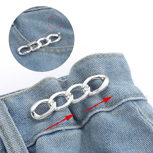 Adjustable Waist Tightener Clip – Metal Jeans Button Pin Waist Tightener Clip Oasis Select