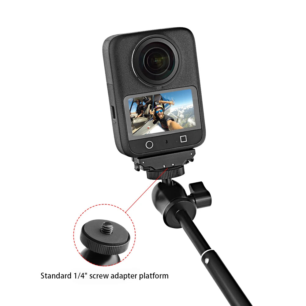 Magnetic Camera Mounting Base With 1/4 Inch Screw Hole Quick Release Foldable Extension Mount For DJI Osmo 360 Camera Peaceful Pleasures Health and Wellness Default Title