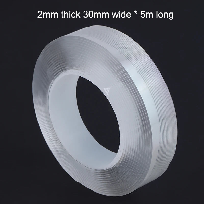 Kitchen Bathroom Nano Tape Super Strong Double Sided Tape Extra Strong Adhesive Non-slip Tape Waterproof Transparent Tape Peaceful Pleasures Health and Wellness B7