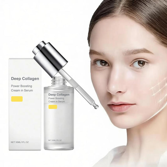 Deep Collagen Serum Improves Fine Lines Firming Face Anti-Wrinkle Deep Nourishing Hydrating Smoothing Skin Silk Collagen Essence Peaceful Pleasures Health and Wellness