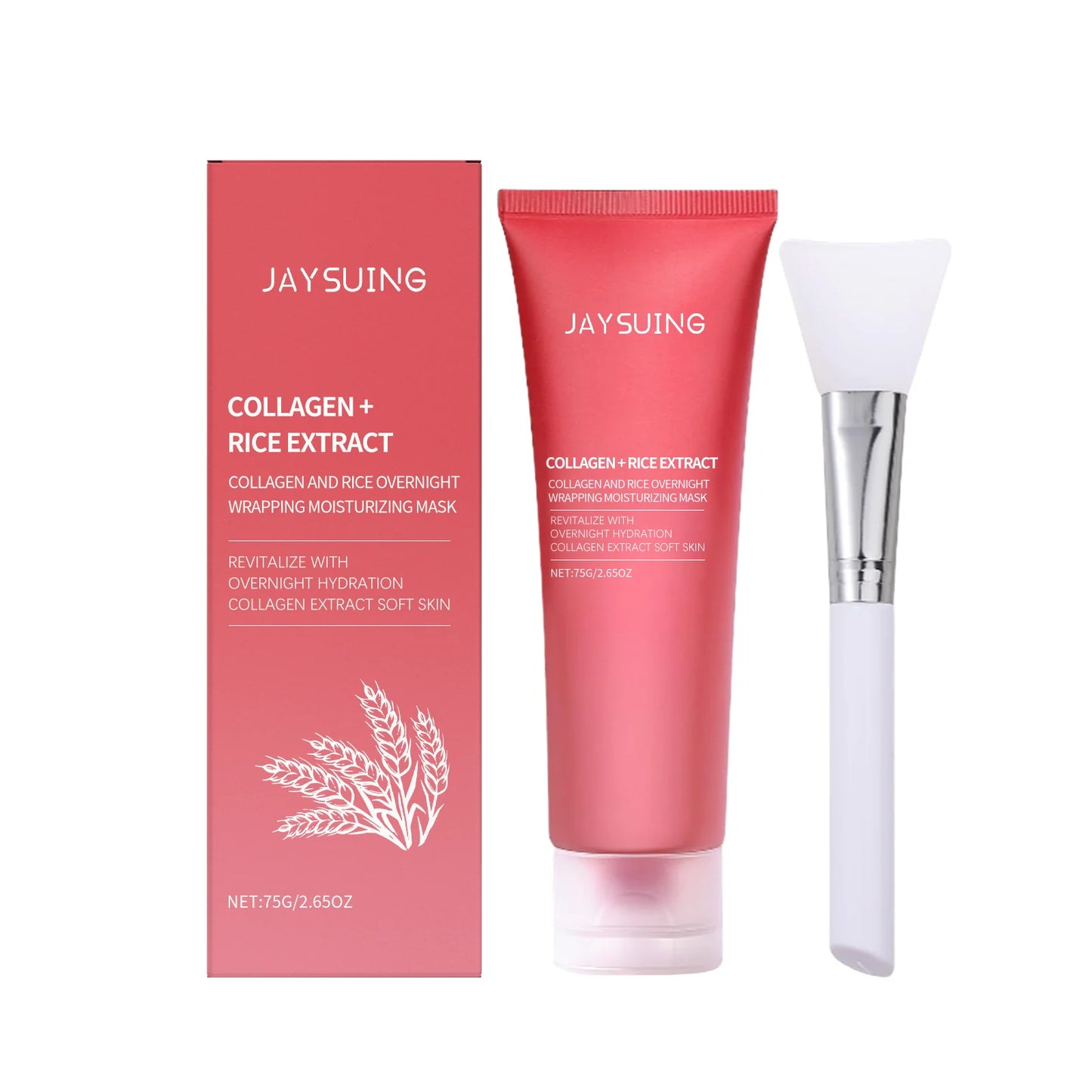 Rice Moisturizing Peel-Off Facial Mask for Skin Revitalization Peaceful Pleasures Health and Wellness 75g boxed 75g