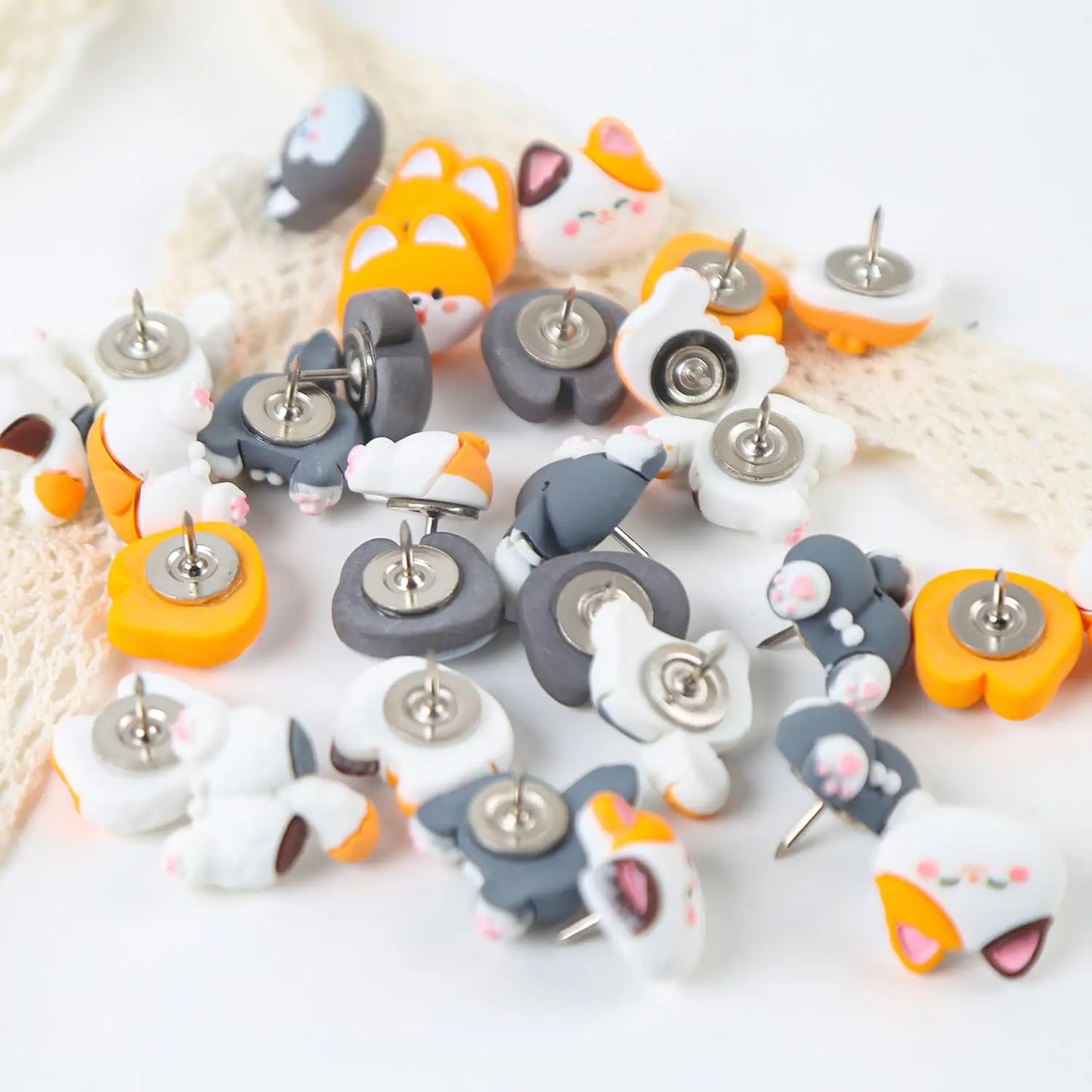 Bview Art 20 Dog Cat Push Pins Cute Decorative Animal Thumb Tacks