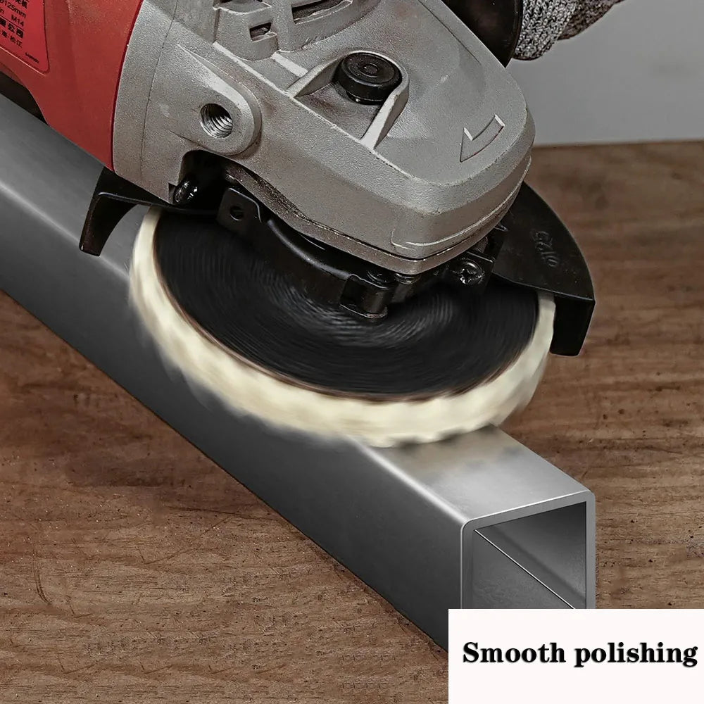 115 Wool Felt Polishing Pad Sturdy Angle Grinder Louver Disc Metal