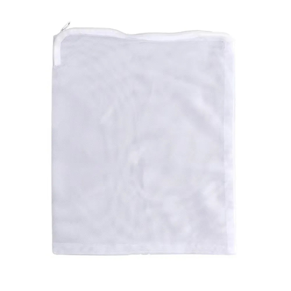 Isolation Bag Nylon Filter Bag Black White Reusable Filter Net Bag for Aquarium Fish Tank Pond Media Isolation Bag Peaceful Pleasures Health and Wellness White-35x45cm