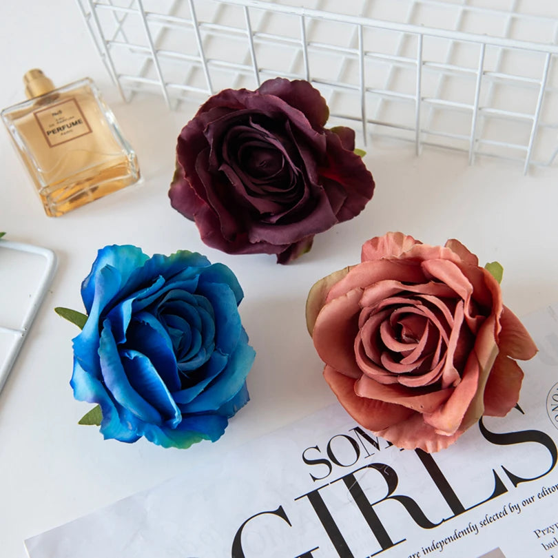 Silk Rose Artificial Flowers for Wedding, Home & DIY Décor