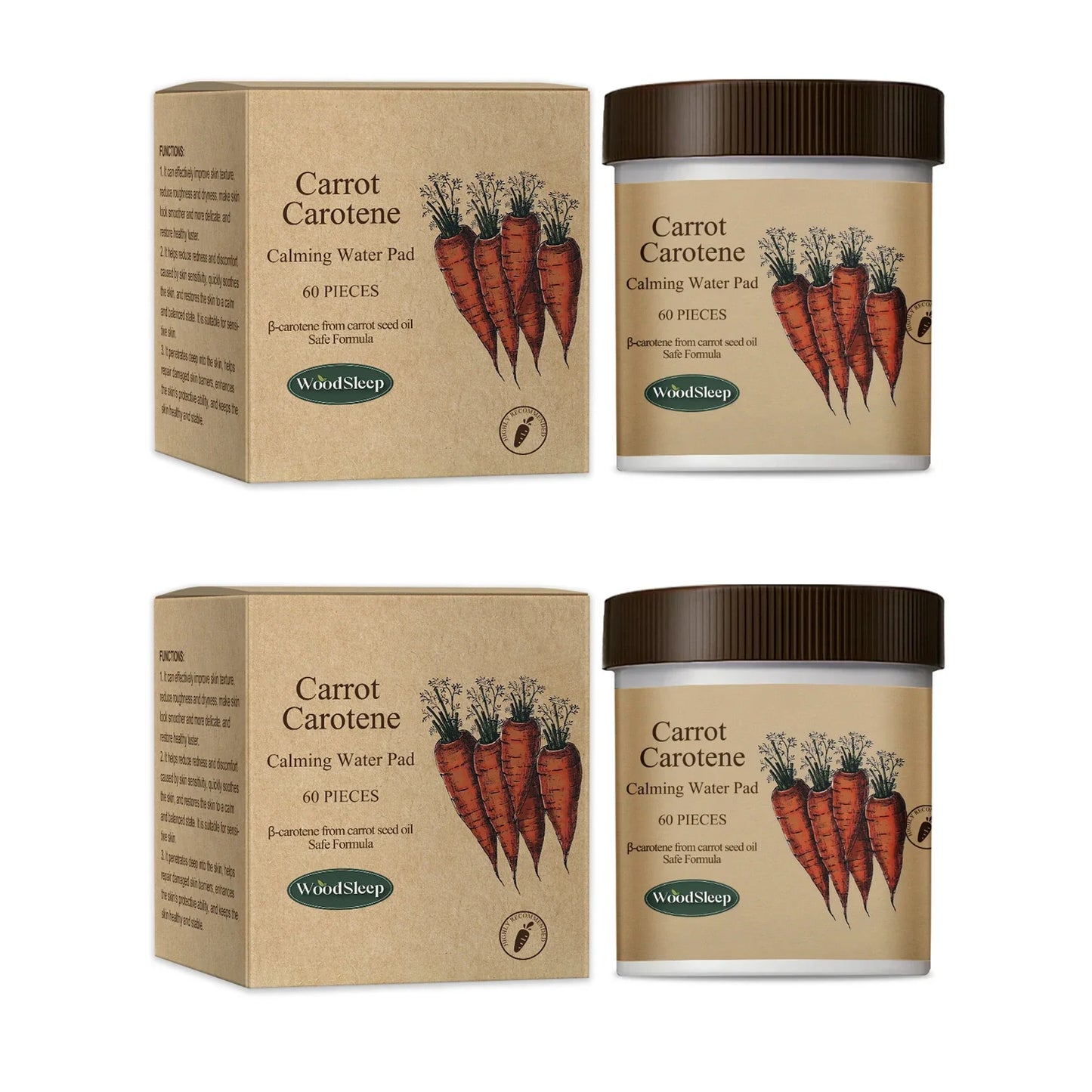 WOODSLEEP Calming Essence Pads – Soothing Skin Barrier Repair