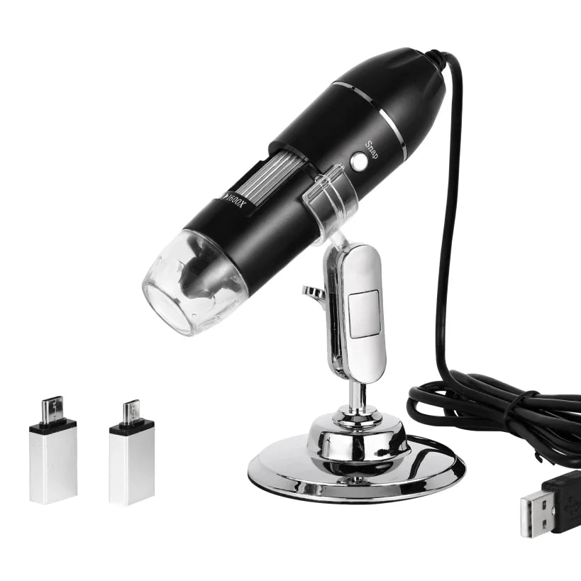 1600X USB Digital Microscope 1080P HD – 8 LEDs, PC & Android