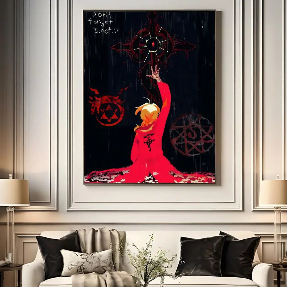 Fullmetal Alchemist Anime Poster – A4 HD Wall Art Print