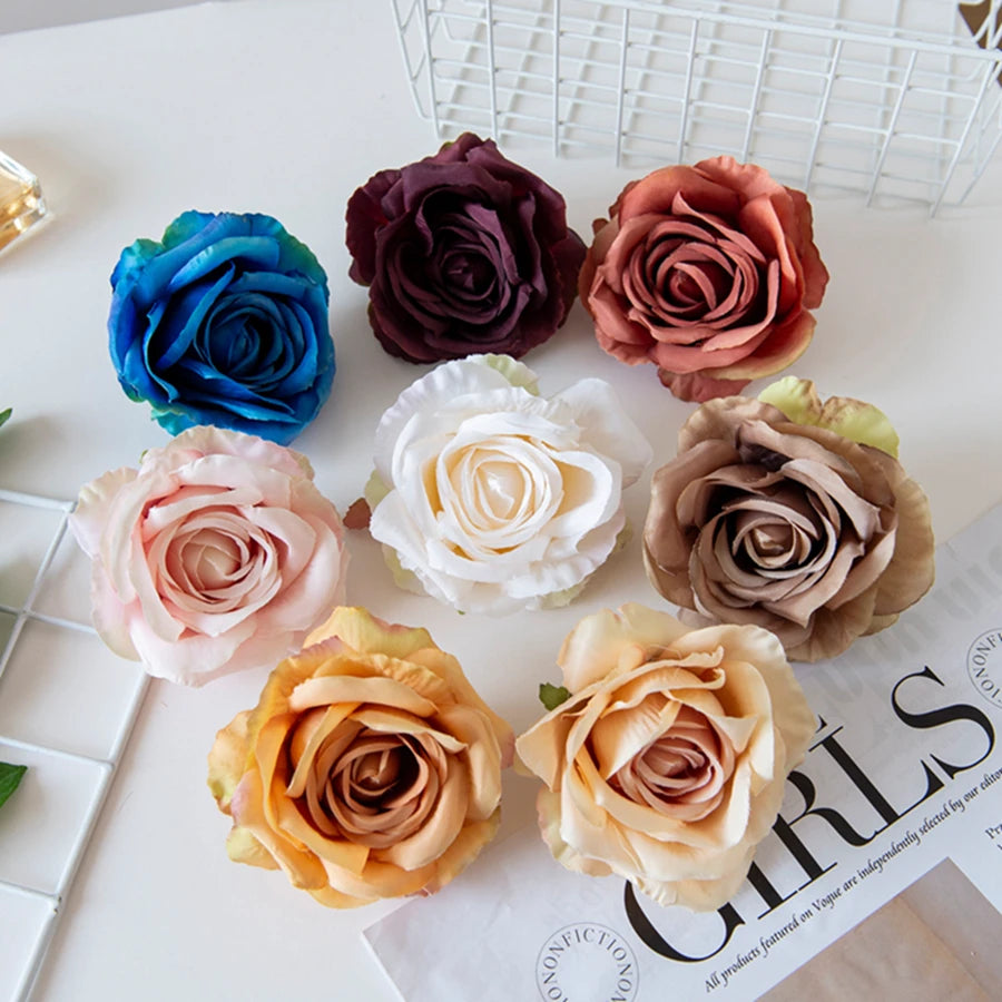 Silk Rose Artificial Flowers for Wedding, Home & DIY Décor