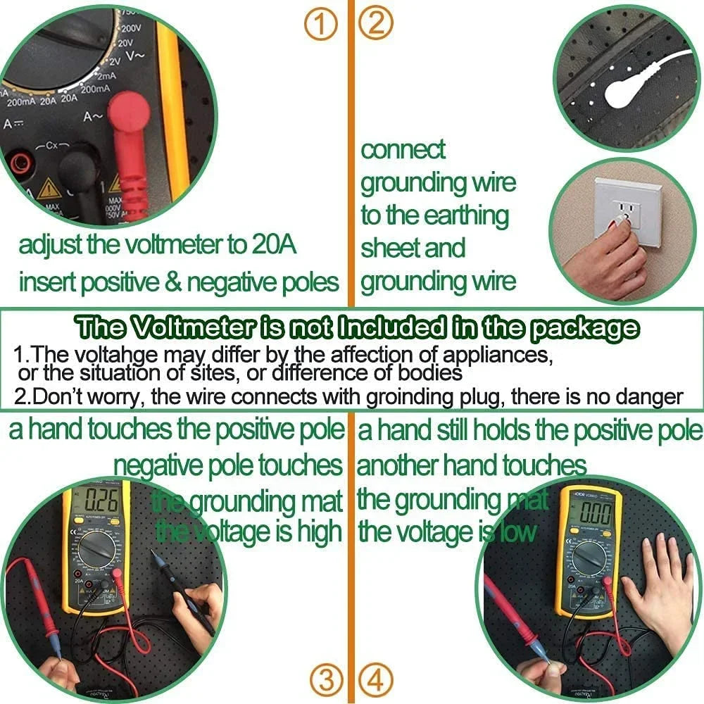 Grounding Belt with 15ft Cord – Earthing Belt for Back & Waist
