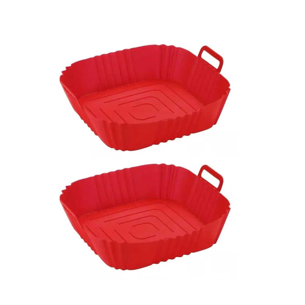 Silicone Air Fryer Liner – Non-Stick Reusable Square Baking Tray