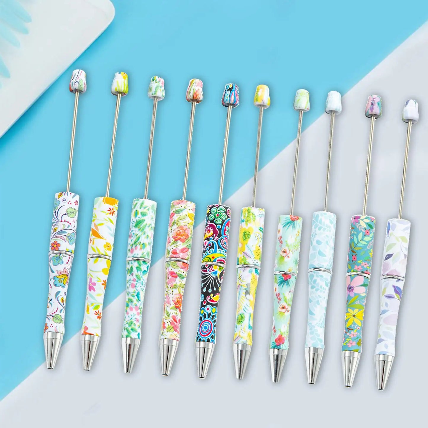 10-Pack Beadable Ballpoint Pens – DIY Bead Pens for Writing