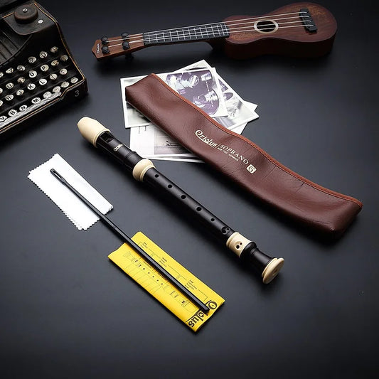 Vertical Flute 8-hole Sound Instrument Orillas Pitched C Key German G Peaceful Pleasures Health and Wellness German G