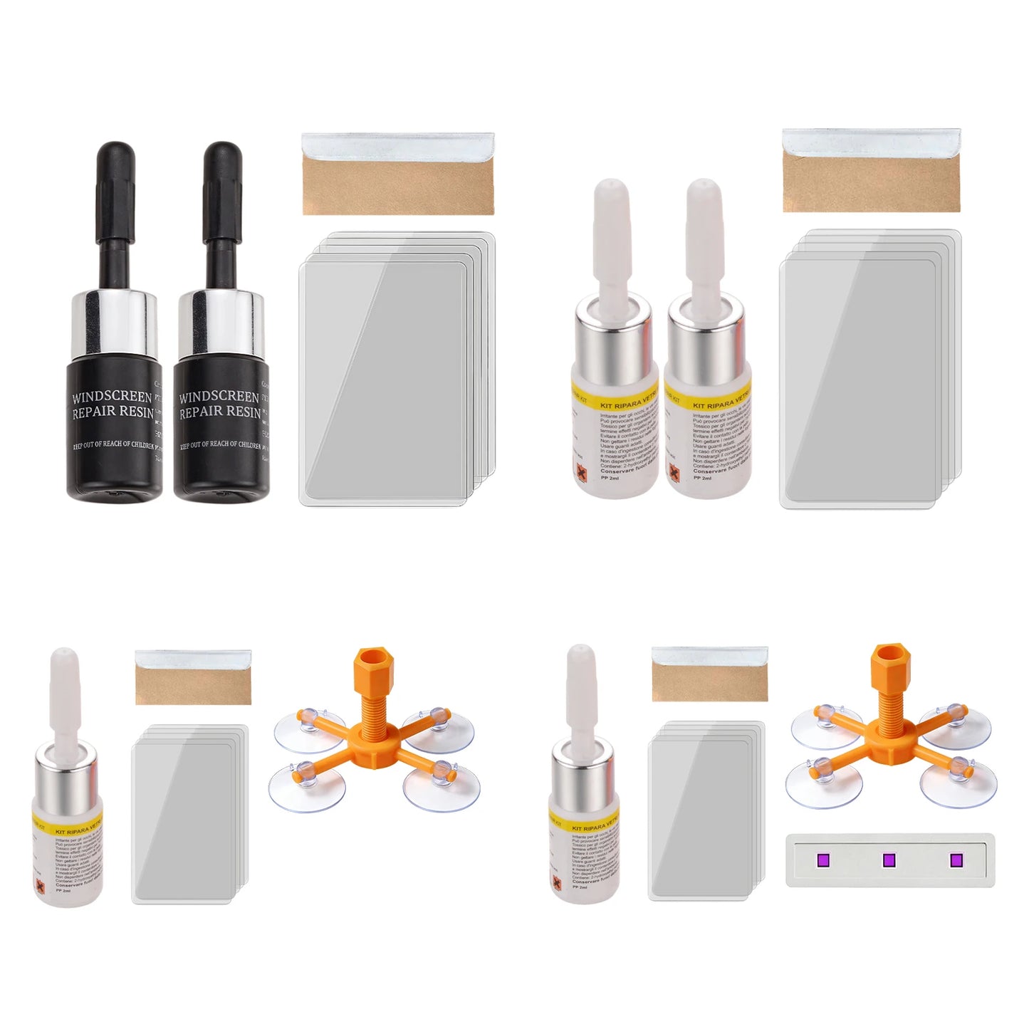 Windshield Chip Repair Kit Quick and Efficiency Glass Repair Liquid for Cracks Rock Chip Repair Kit for Chips and Cracks Peaceful Pleasures Health and Wellness
