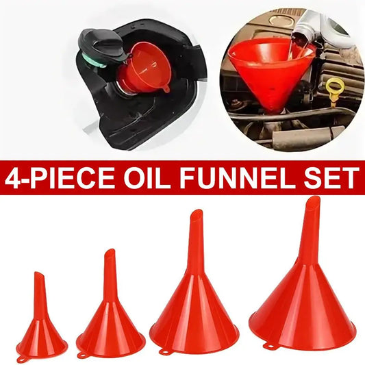 4-Piece Anti-Splash Oil Funnel Set – Car & Motorcycle Oil Funnel Set Oasis Select Default Title