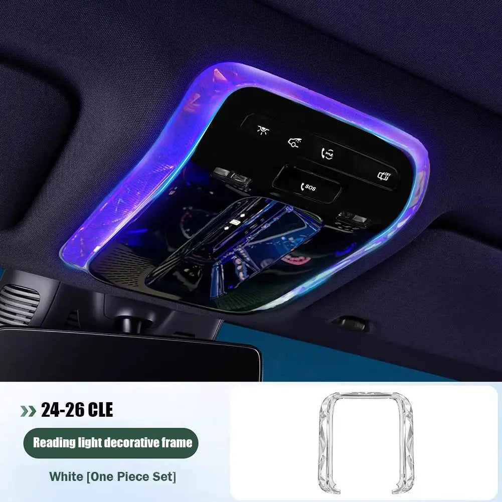 Reading Atmosphere Lights For Mercedes-Benz S/E/C-Class GLC200 GLE EQS EQE E200 C200 Crystal Reading Light Trim Decorative Frame Peaceful Pleasures Health and Wellness For CLE