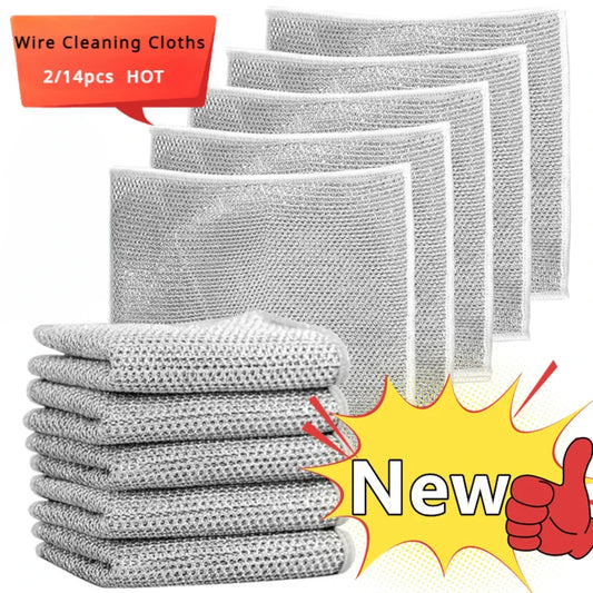 Magic Wire Cleaning Cloth | Metal Mesh Dish Scrubber 1-12pk Dish Scrubber Cloth Peaceful Pleasures Health and Wellness