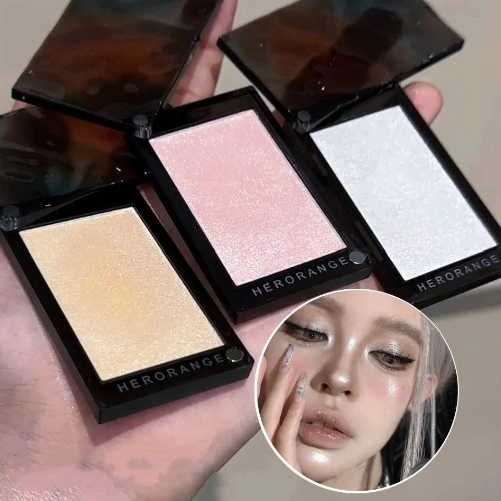 Moonlight White Shimmer Highlighter & Contour Makeup Palette