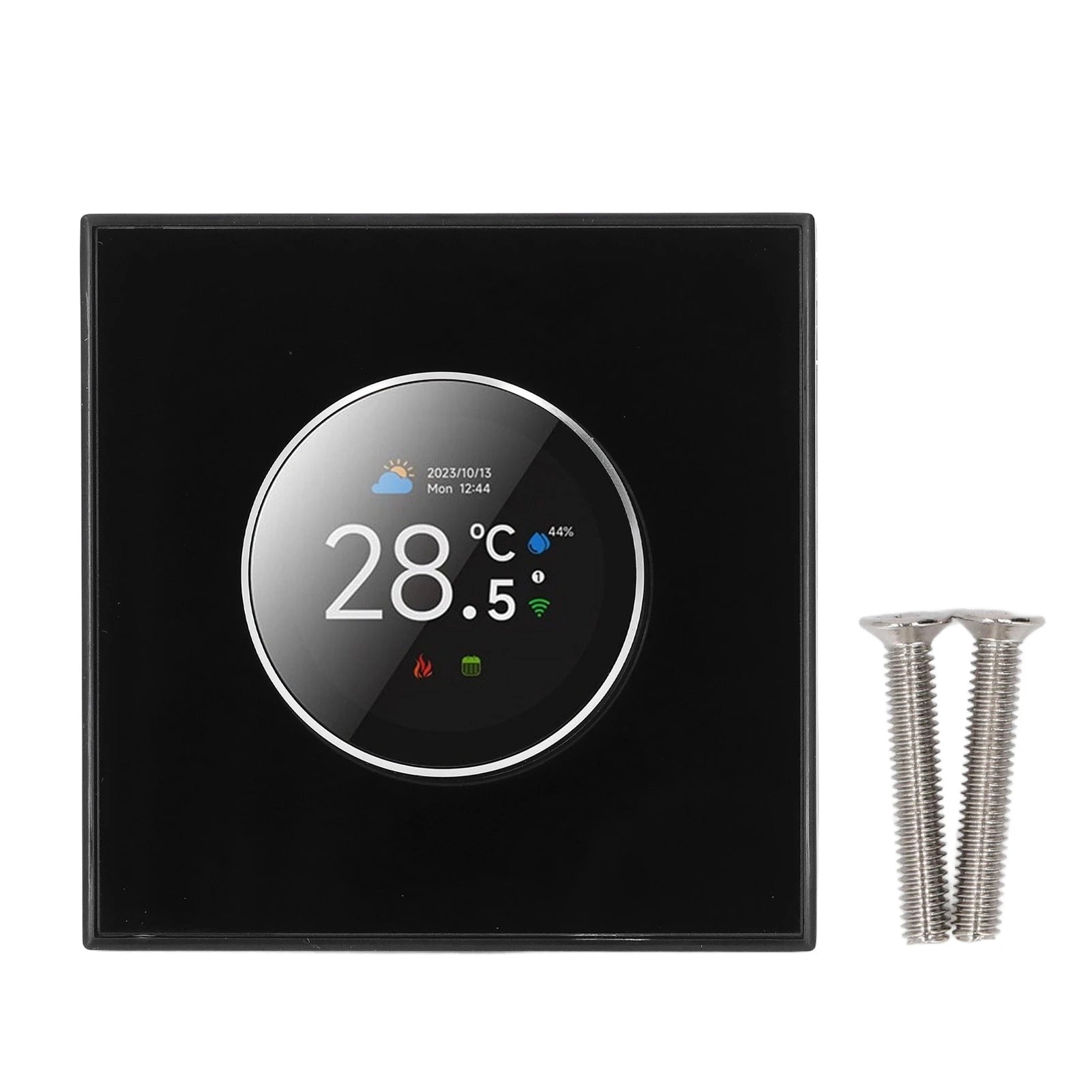 Smart Knob Thermostat Water Heating Digital Thermostat Intuitive 95~240VAC Digital IP20 Protecting Temp Controller for Home Peaceful Pleasures Health and Wellness A