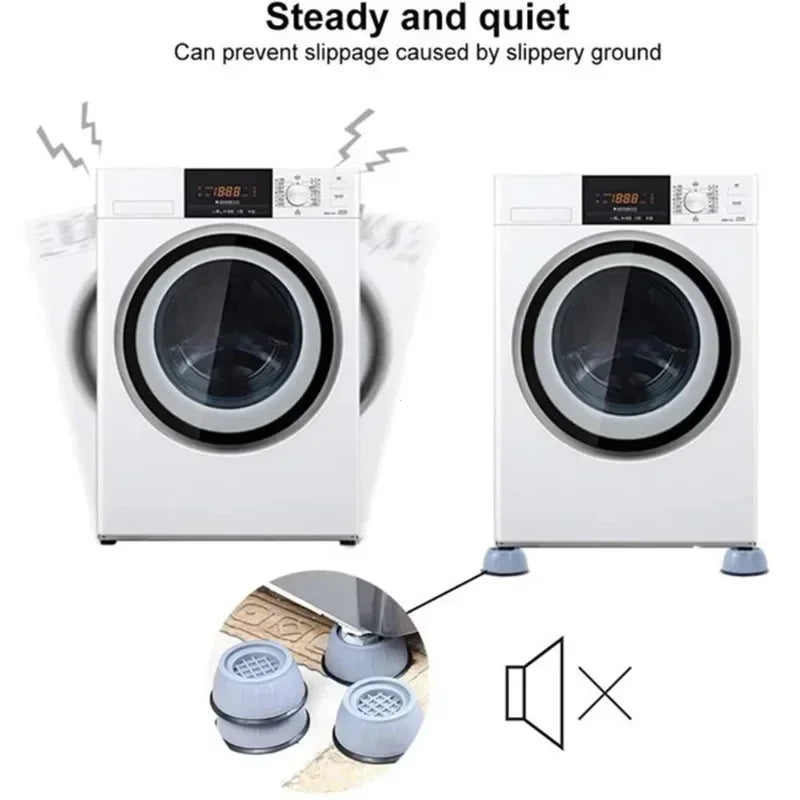 Anti-Vibration Washing Machine Foot Pads | Non-Slip, 4 Pcs