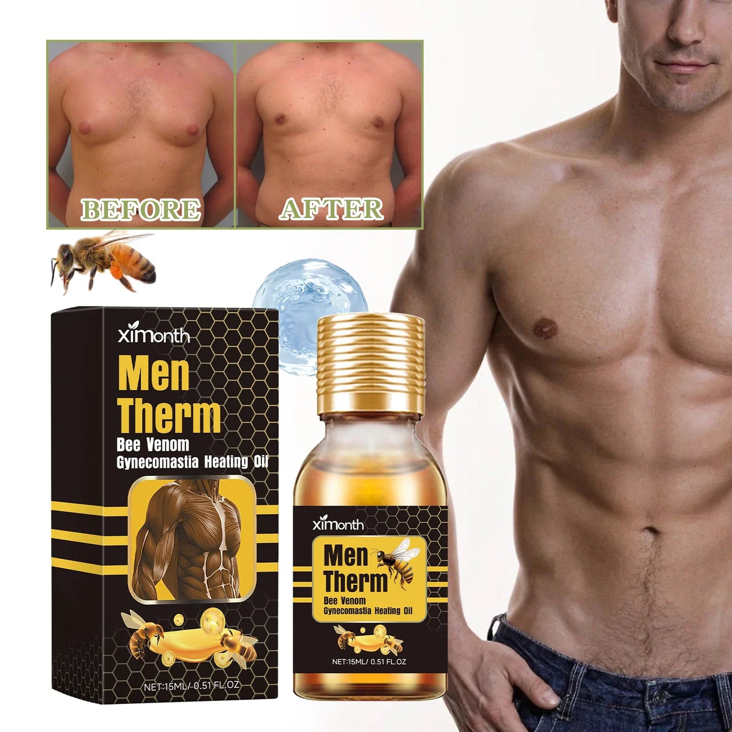 Men's Chest Firming & Contouring Lotion 15ml | Body Care