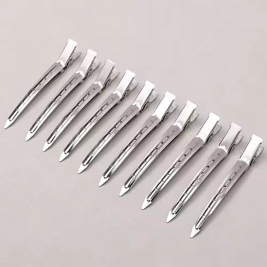 Professional Silver Hair Sectioning Clips – Non-Slip Salon Pins Hair Sectioning Clips Peaceful Pleasures Health and Wellness 10pcs
