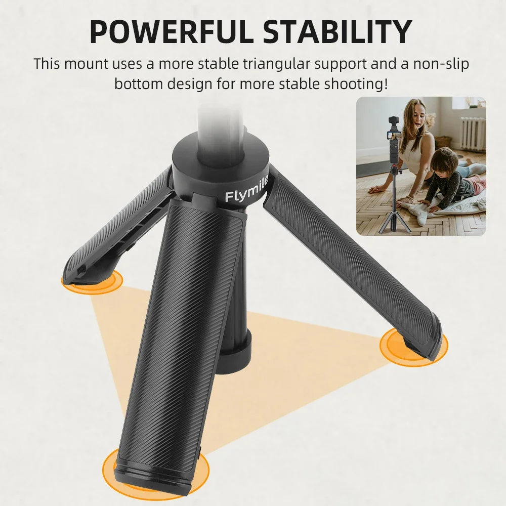 Selfie Stick Tripod For DJI Action 5 Pro 4/Osmo 360/Pocket 3/4/Insta360 Ace Pro 2,Camera Live Streaming Photography Accessories Peaceful Pleasures Health and Wellness