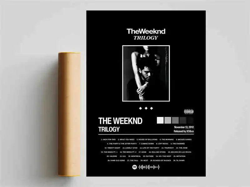 The Weeknd Canvas Wall Art | Starboy Hip Hop Poster Print