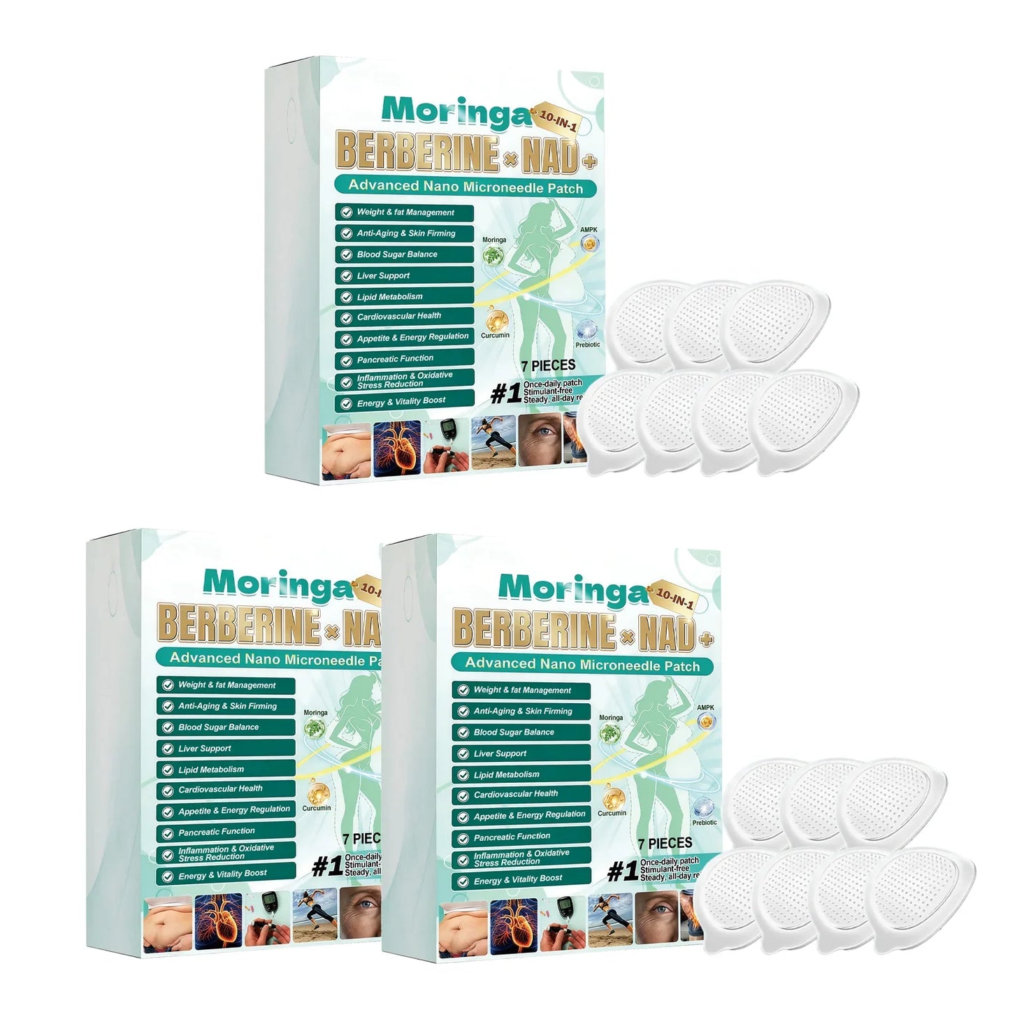 10-in-1 Nano Microneedle Body Patches – Moisturizing & Firming